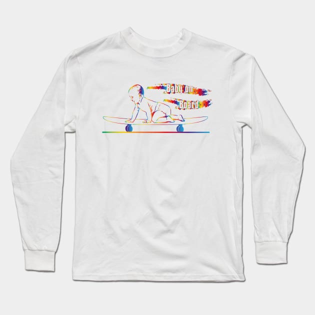 Baby on Board Rainbow Long Sleeve T-Shirt by flyinghigh5